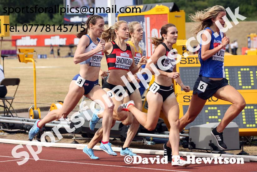 Womens 1500 metres, Muller British Championships, Alexander Stadium, Birmingham. Photo: David T. Hewitson/Sports for All Pics